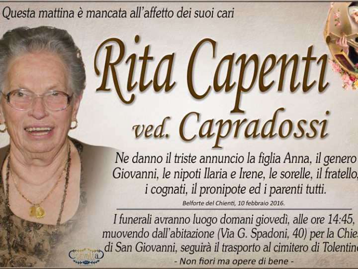 Capenti Rita Capradossi