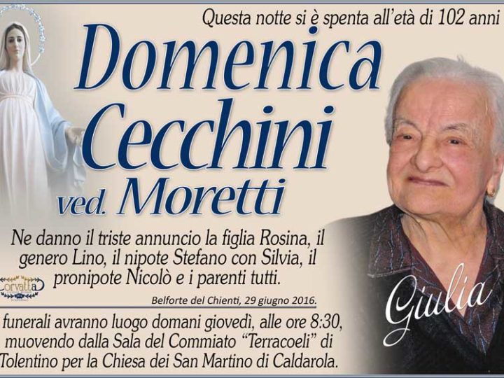 Cecchini Domenica Moretti