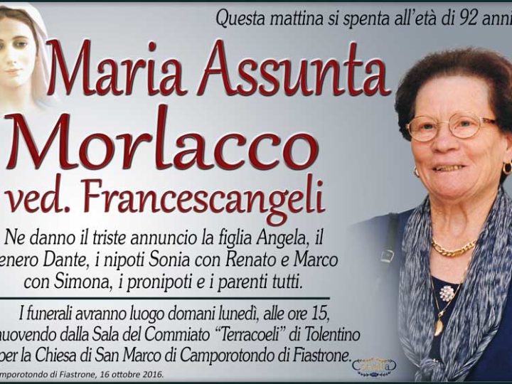 Morlacco Maria Assunta Francescangeli