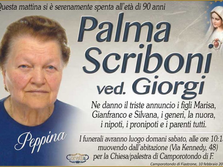 Scriboni Palma Giorgi