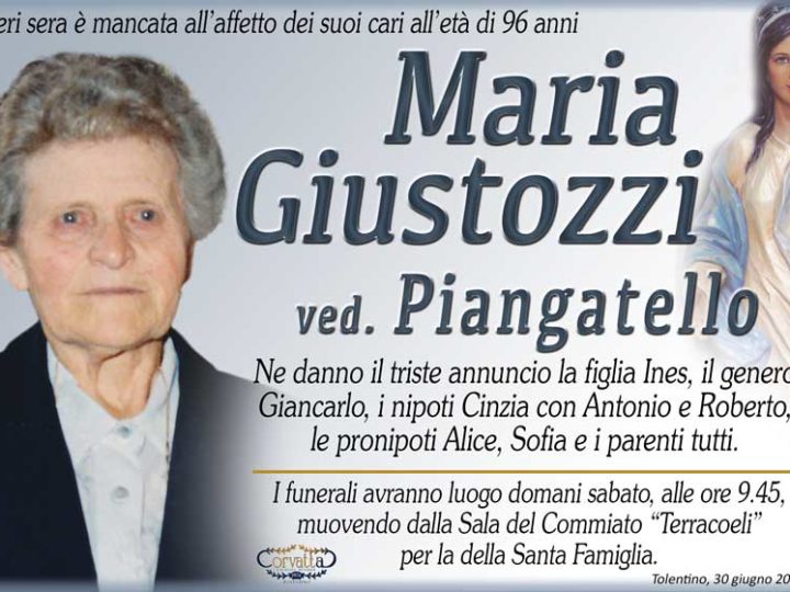 Giustozzi Maria Piangatello