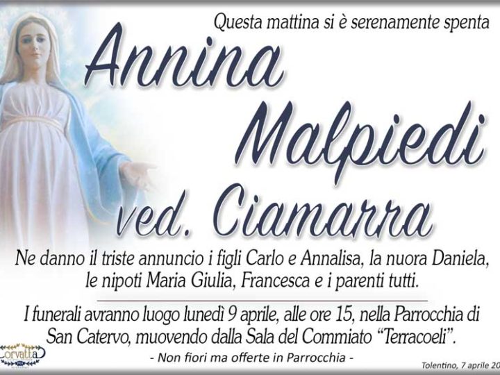 Malpiedi Annina Ciamarra