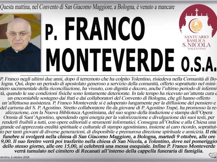 Monteverde p. Franco o.s.a.