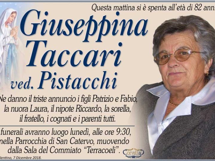 Taccari Giuseppina Pistacchi