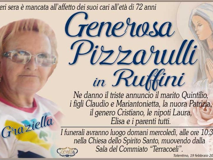 Pizzarulli Generosa (Graziella) Ruffini