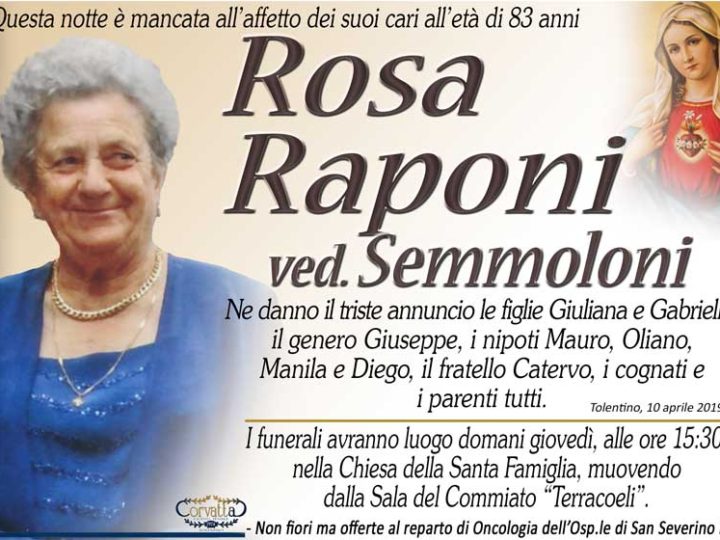 Raponi Rosa Semmoloni