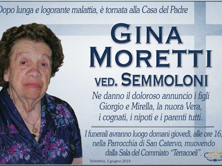 Moretti Gina Semmoloni