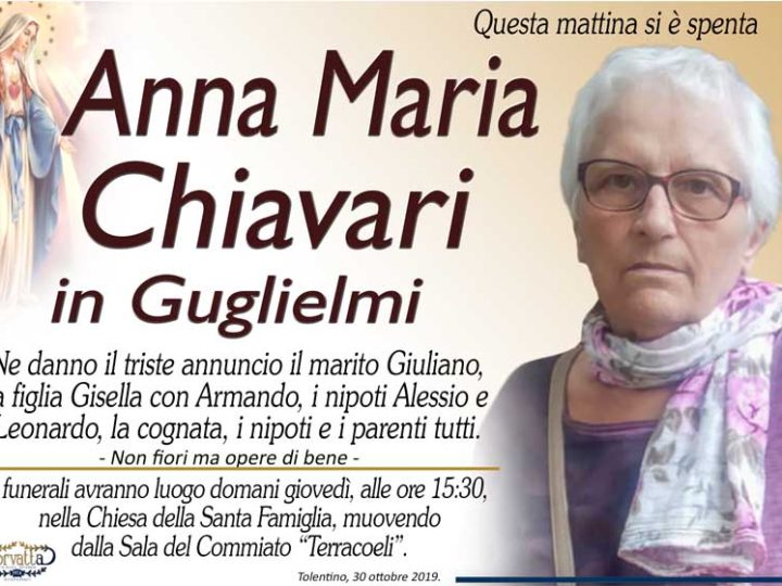 Chiavari Anna Maria Guglielmi