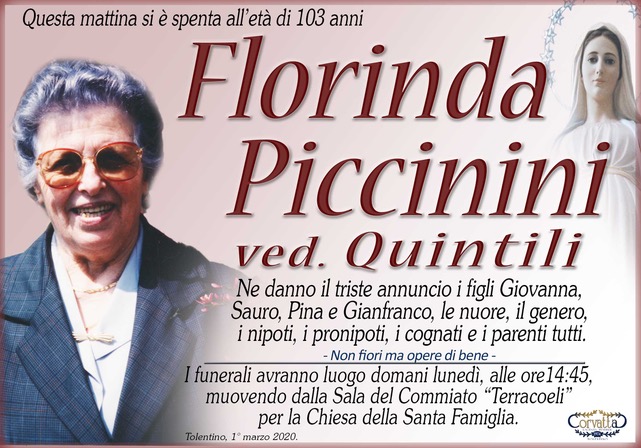 Piccinini Florinda Quintili