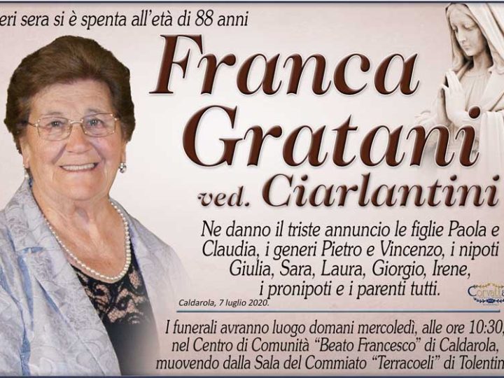 Gratani Franca Ciarlantini