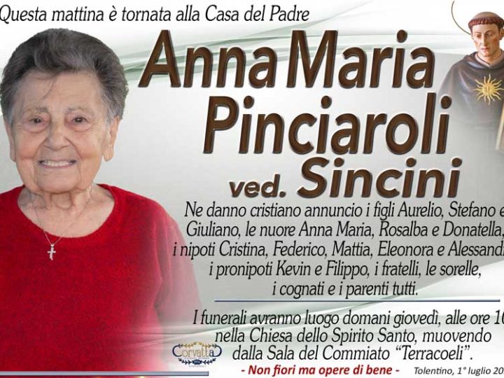 Pinciaroli Anna Maria Sincini