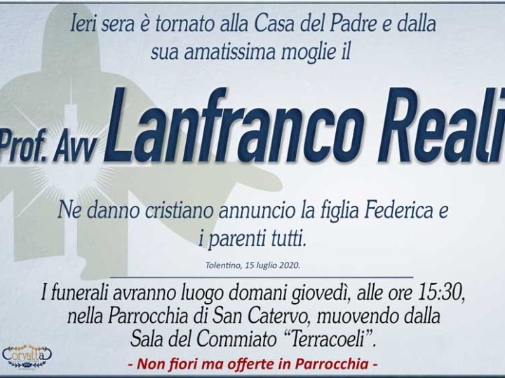 Reali Prof. Avv. Lanfranco