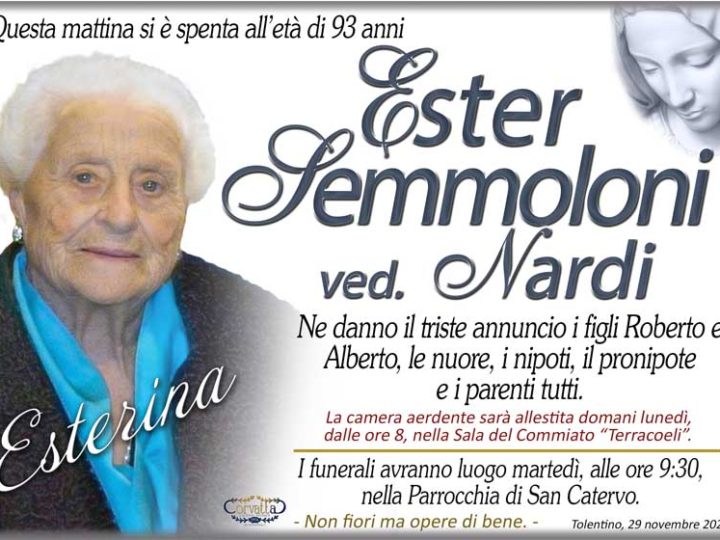 Semmoloni Ester Nardi