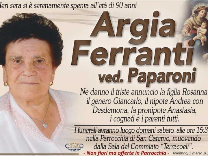 Ferranti Argia Paparoni