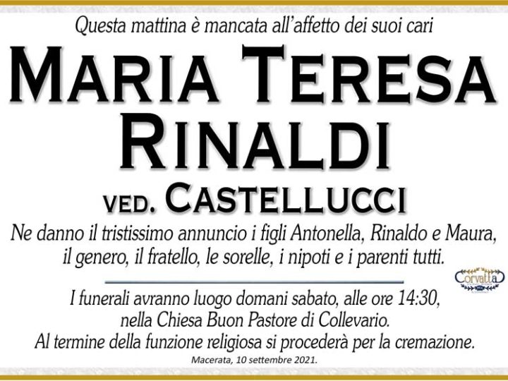 Rinaldi Maria Teresa Castellucci