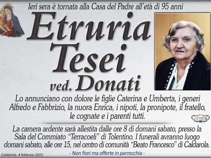 Tesei Etruria Donati