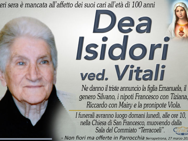 Isidori Dea Vitali