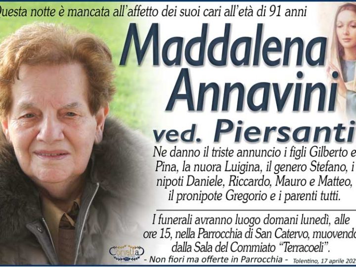 Annavini Maddalena Piersanti