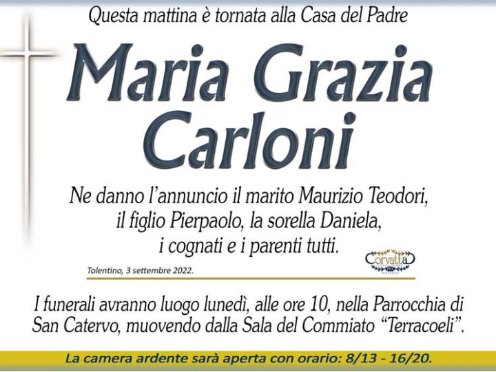 Carloni Maria Grazia Teodori