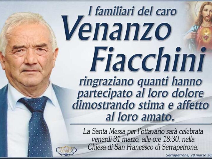 Ringraziamento: Venanzo Fiacchini