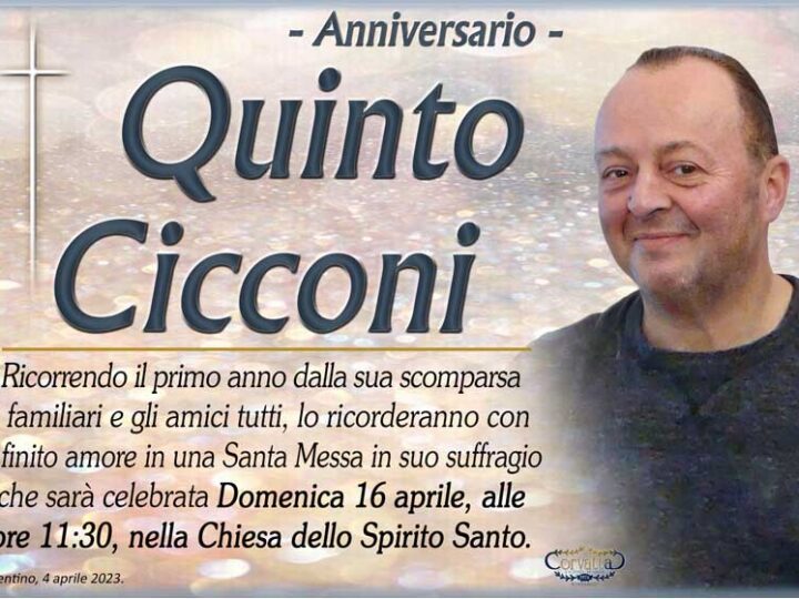 Anniversario: Quinto Cicconi