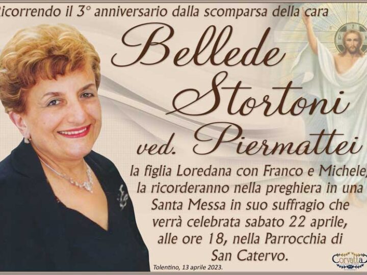 Anniversario: Bellede Stortoni Piermattei