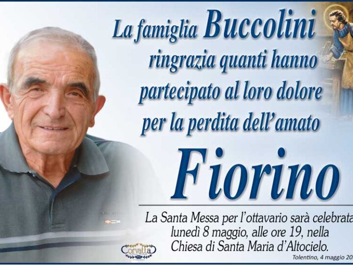 Ringraziamento: Fiorino Buccolini