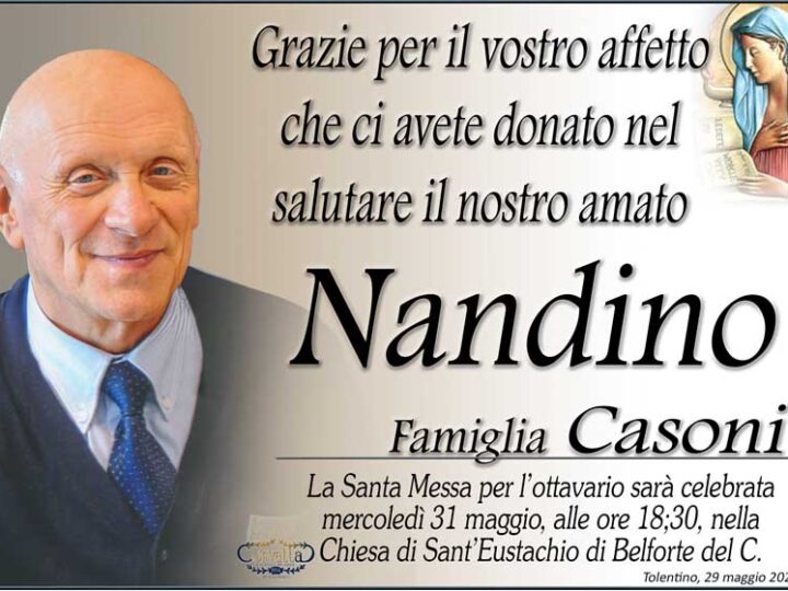 Ringraziamento: Nandino Casoni