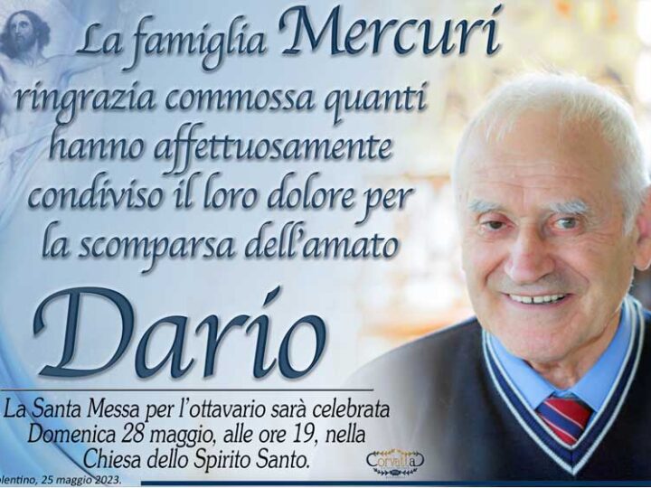 Ringraziamento: Dario Mercuri