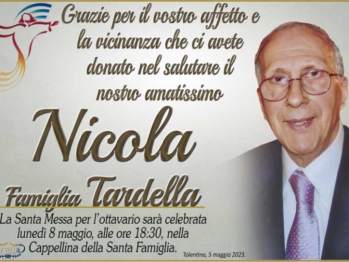 Ringraziamento: Nicola Tardella