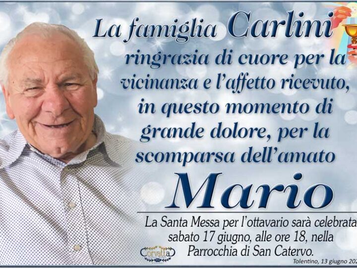 Ringraziamento: Mario Carlini