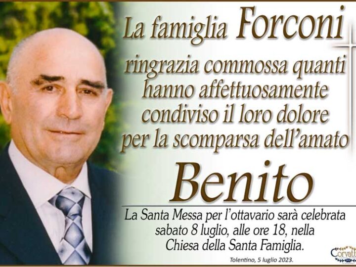 Ringraziamento: Benito Forconi