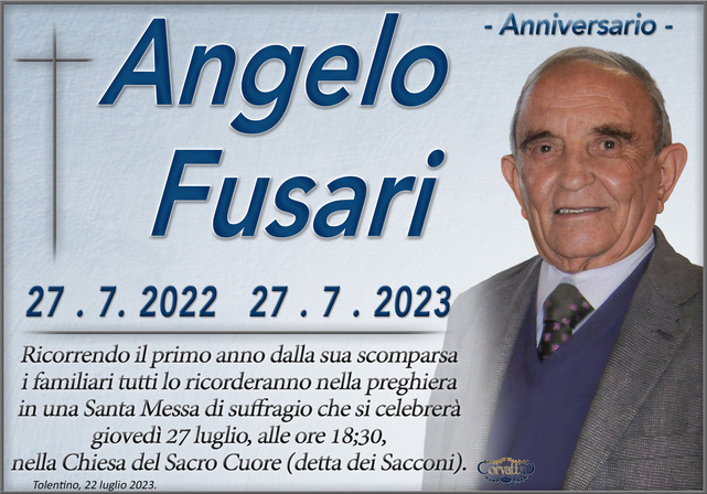 Anniversario: Angelo Fusari