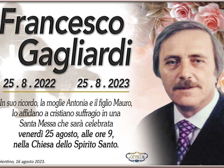 Anniversario: Francesco Gagliardi