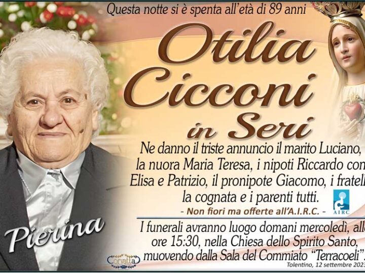 Cicconi Otilia (Pierina) Seri