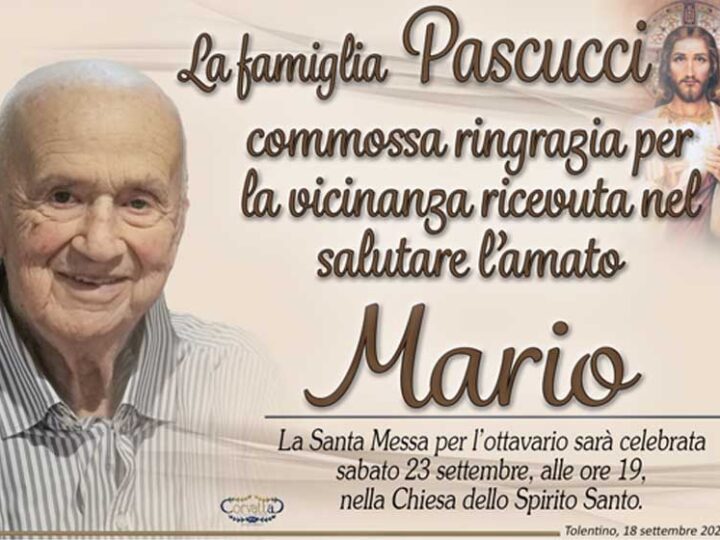 Ringraziamento: Mario Pascucci