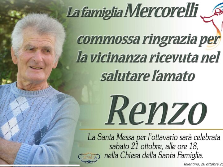 Ringraziamento: Renzo Mercorelli