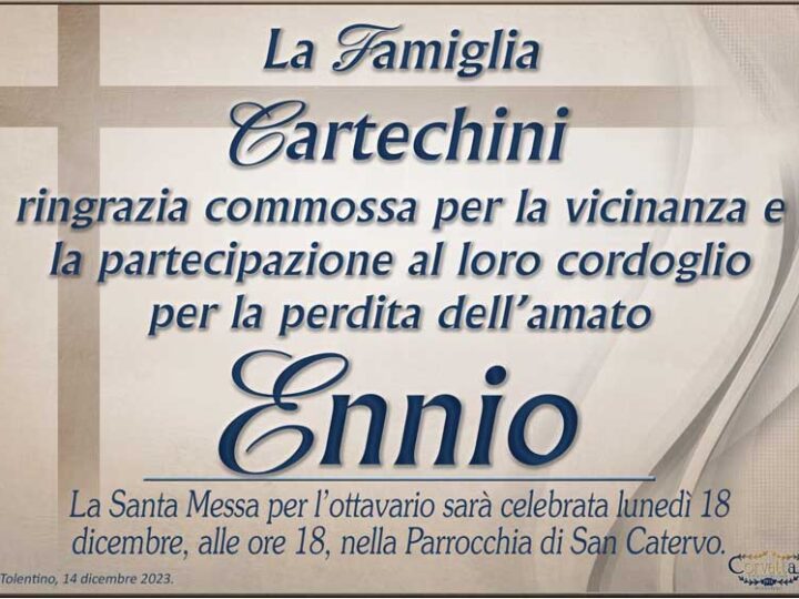 Ringraziamento: Ennio Cartechini