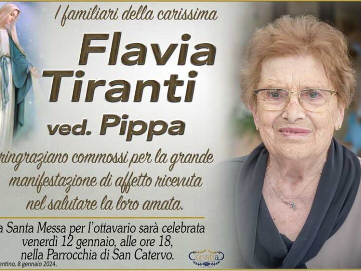 Ringraziamento: Flavia Tiranti Pippa