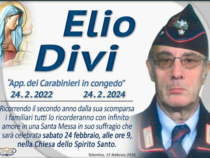 2° Anniversario: Elio Divi