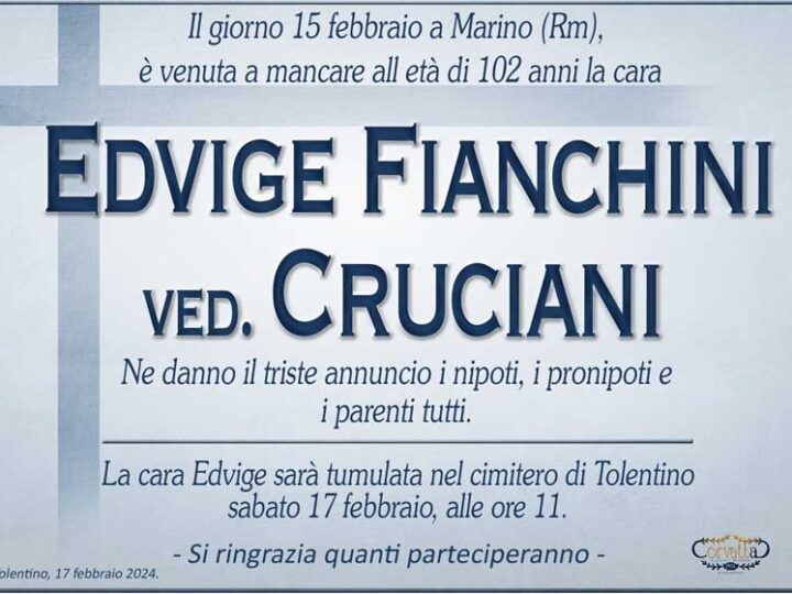 Fianchini Edvige Cruciani