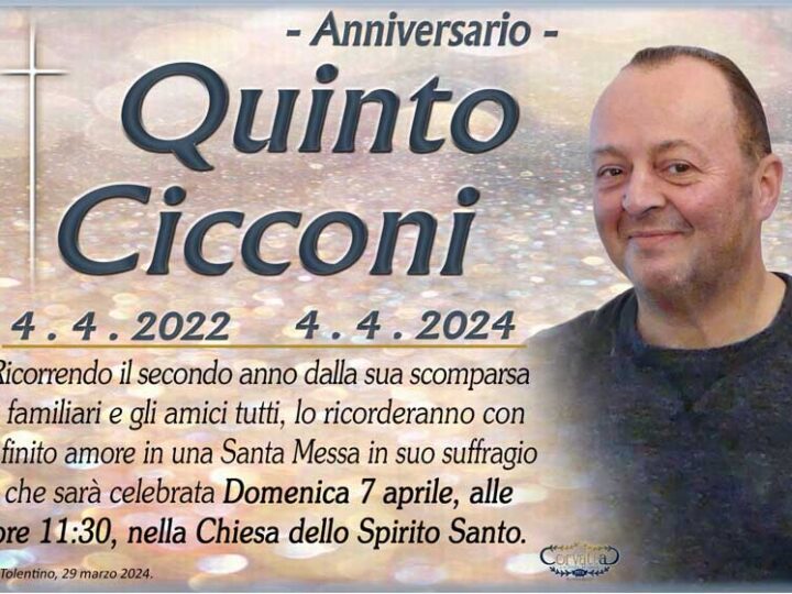 2° Anniversario: Quinto Cicconi