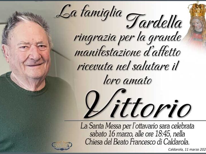 Ringraziamento: Tardella Vittorio