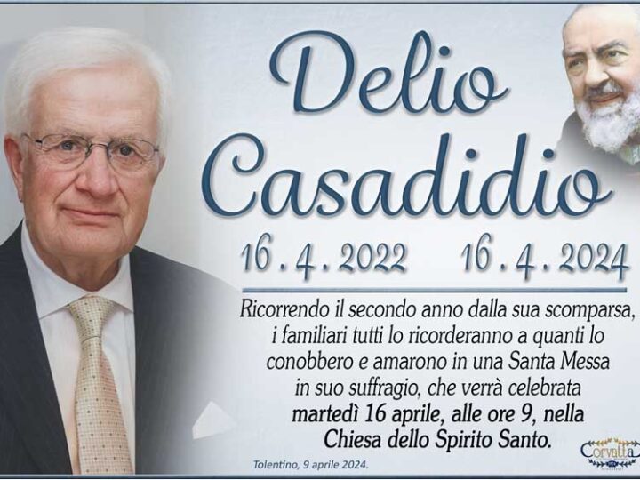 2° Anniversario: Delio Casadidio