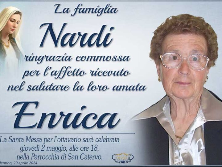 Ringraziamento: Enrica Cola Nardi