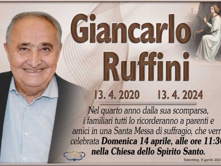 4° Anniversario: Giancarlo Ruffini