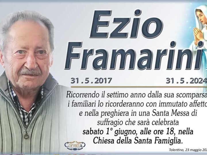 7° Anniversario: Ezio Framarini