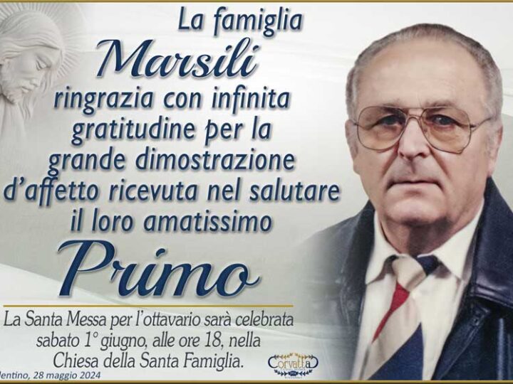 Ringraziamento: Primo Marsili