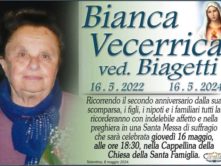 2° Anniversario: Bianca Vecerrica Biagetti