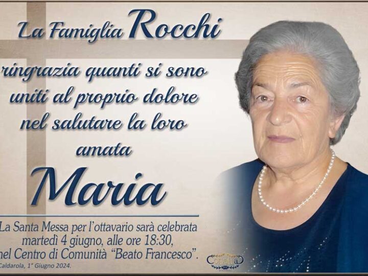 Ringraziamento: Maria Albertini Rocchi